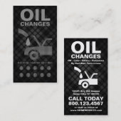 Fidélité carte perforée de changements d'huile de plaid (Devant / Derrière)