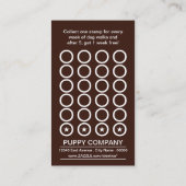 Fidélité carte perforée de chien de double exposition (Dos)