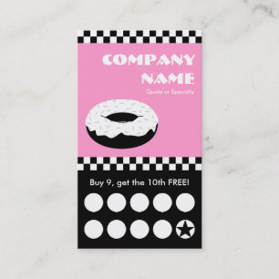 Fidélité carte perforée de contrôleurs de beignet
