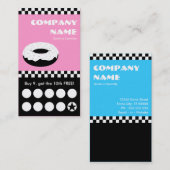 Fidélité carte perforée de contrôleurs de beignet (Devant / Derrière)