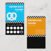 Fidélité carte perforée de contrôleurs de bretzel mou (Devant / Derrière)