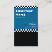 Fidélité carte perforée de contrôleurs de marcheur de chien (Dos)