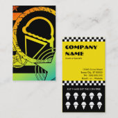 Fidélité carte perforée de dripz de crème glacée (Devant / Derrière)