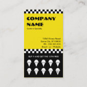 Fidélité carte perforée de dripz de crème glacée (Dos)