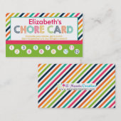 Fidélité Carte perforée de la corvée des enfants (Devant / Derrière)