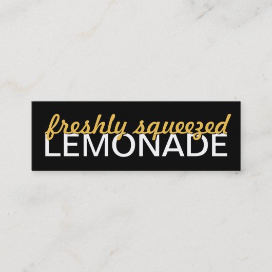 Fidélité carte perforée de limonade (Devant)