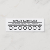 Fidélité carte perforée de petits gâteaux (Dos)