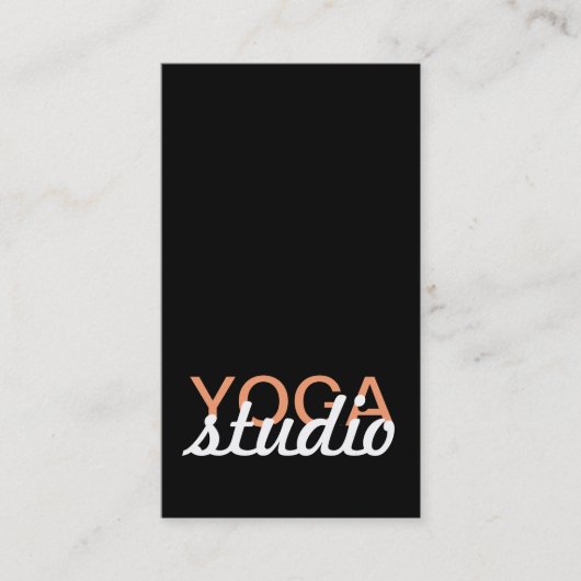 Fidélité carte perforée de studio de yoga (Devant)