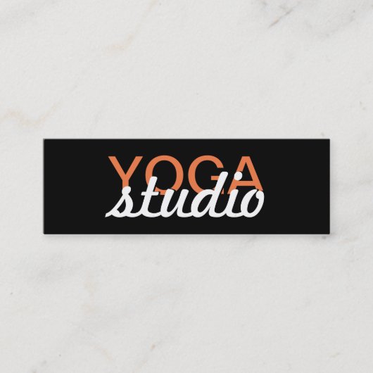 Fidélité carte perforée de studio de yoga (Devant)