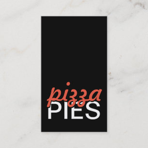 Fidélité carte perforée de tartes de pizza