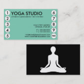 Fidélité carte perforée de yoga (Devant / Derrière)