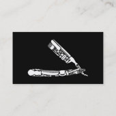 Fidélité carte perforée d'icônes de rasoir de coiffeur (Dos)