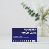 Fidélité Carte perforée foncée de boissons de café (Debout devant)