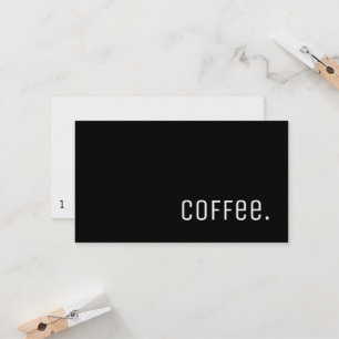 Fidélité Carte perforée foncée Unica de café de fidélit