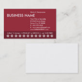 Fidélité carte perforée personnalisable de couleur (Devant / Derrière)