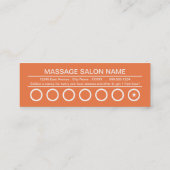 Fidélité carte perforée profonde de massage de tissu (Dos)