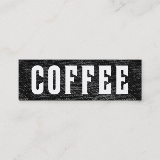 Fidélité Carte perforée renversée de café de mot de style (Devant)