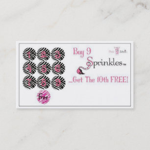 Fidélité Carte perforée rose de zèbre