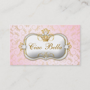 Fidélité carte perforée rose divine d'or de 311-Ciao Bella