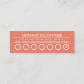 Fidélité carte perforée sacrée crânienne de massage (Dos)