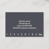 Fidélité Carte perforée simple d'Oswald de grains de café (Dos)
