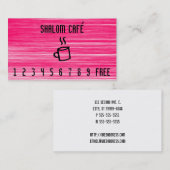 Fidélité Carte perforée stridente tasse de café de schéma (Devant / Derrière)