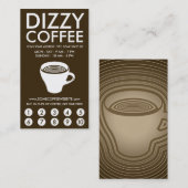 Fidélité carte poinçonnée de café fondu (Devant / Derrière)