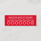 Fidélité carte poinçonnée de smoothies de fruits (Dos)