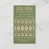 Fidélité carte postale de diamants pizzeria (Dos)