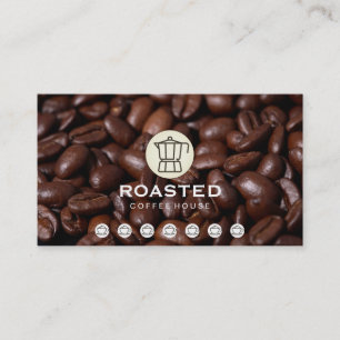 Fidélité Carte Punch pour haricots de café