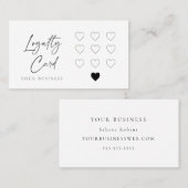 Fidélité Coeur d'affaires moderne 10 objet Carte de fidélit (Devant / Derrière)