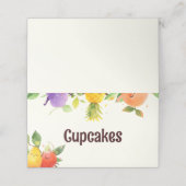 Fidélité Danser Fruit Anniversaire Fête Carte de tente (Extérieur déplié)