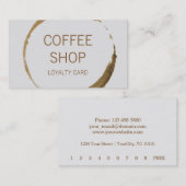 Fidélité de café-restaurant (Devant / Derrière)