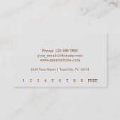 Fidélité de café-restaurant (Dos)