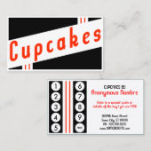 fidélité des clients de cupcakes retro (Devant / Derrière)