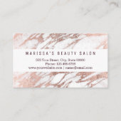 Fidélité élégante chic de marbre d'or de rose (Dos)