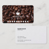 Fidélité Fèves de café (variation de la carte de poinçon) (Devant / Derrière)