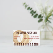 Fidélité La carte perforée de tache de café (Debout devant)
