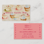Fidélité Le carte de visite de Baker de petit gâteau (Devant / Derrière)