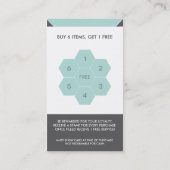 Fidélité Le client de café-restaurant récompense le carte (Dos)