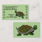 Fidélité Le logo de tortue de carte perforée d'affaires (Devant / Derrière)