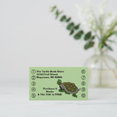 Fidélité Le logo de tortue de carte perforée d'affaires (Debout devant)