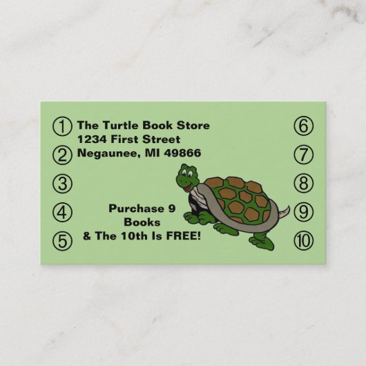 Fidélité Le logo de tortue de carte perforée d'affaires (Devant)