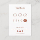 Fidélité Loyauté Abstrait Pastel Carte de visite (Dos)