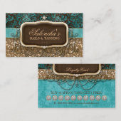 Fidélité Lustre de bronzage de mode de carte bronzage de (Devant / Derrière)