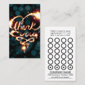 Fidélité merci carte légère de timbre (Devant / Derrière)