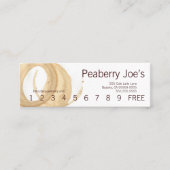 Fidélité Mini carte perforée de tache de tasse de café (Devant)