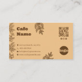 Fidélité Modèle de carte de visite de café botanique rustiq (Devant)
