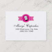 Fidélité Modèle de la carte de récompenses Cupcake (Dos)