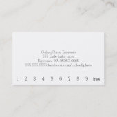 Fidélité Orange foncée de carte perforée de café de (Dos)